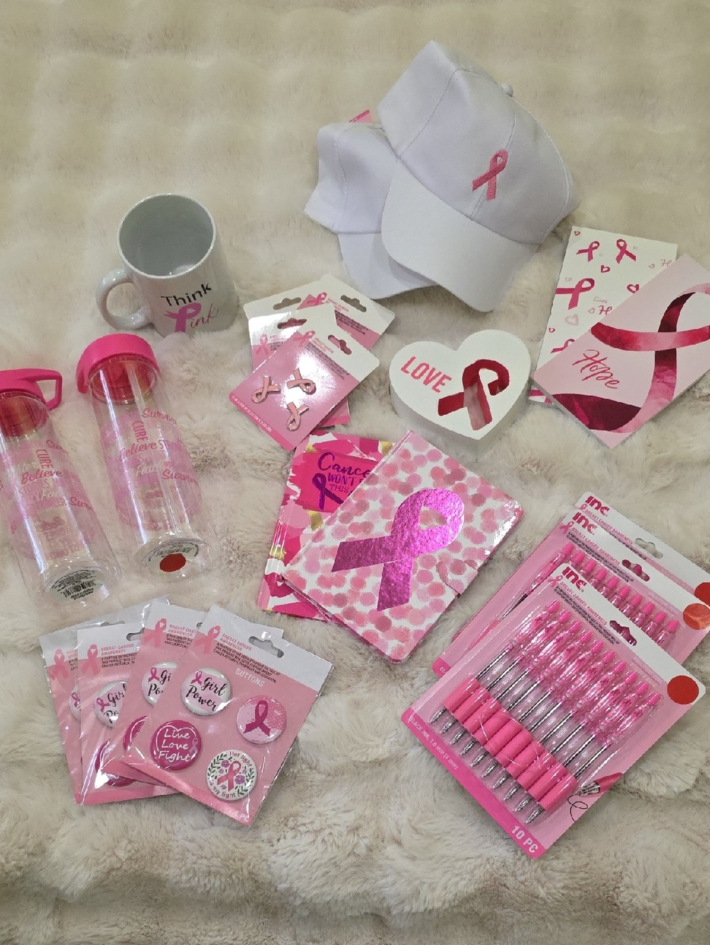 Breast Cancer Awareness Supplies (Take All)